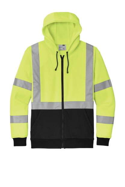 Neon Hooded Full-Zip Sweatshirt