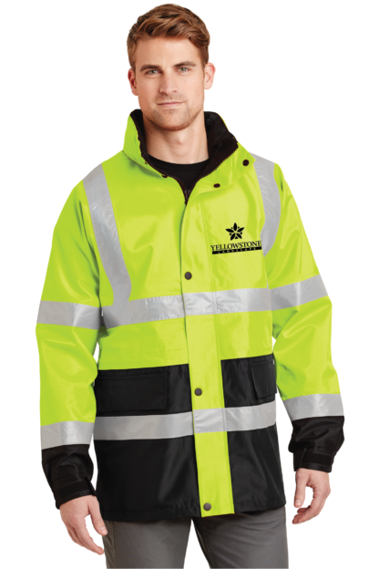 Neon Hooded Heavy Parka