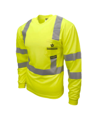Radians ST21 Class 3 Max-Dri Moisture Wicking Mesh Long Sleeve Safety T-Shirt