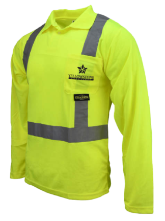 Radians ST22 Class 2 High Visibility Safety Long Sleeve Polo